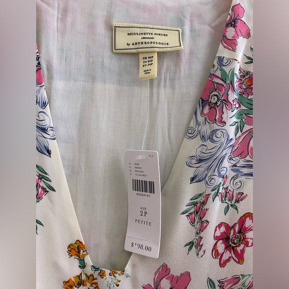 NEW Anthropologie Alyn Silk Tunic Dress - Picture 2 of 11